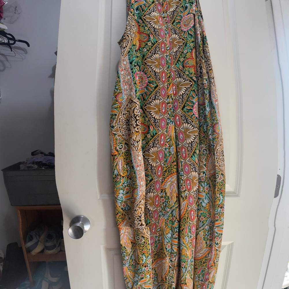Colorful Paisley Maxi jumpsuit